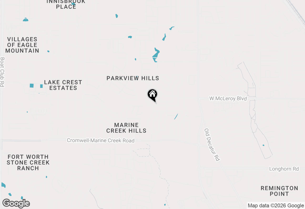 Map of 5100 Waterford Drive, Fort Worth, TX 76179