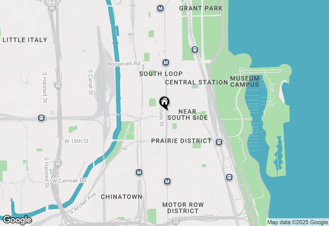 Map of 1529 S State Street #8C, Chicago, IL 60605