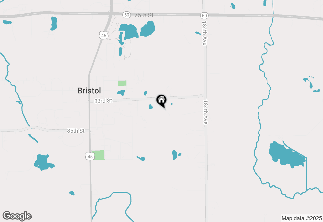 Map of 8325 190th Ave, Bristol, WI 53104