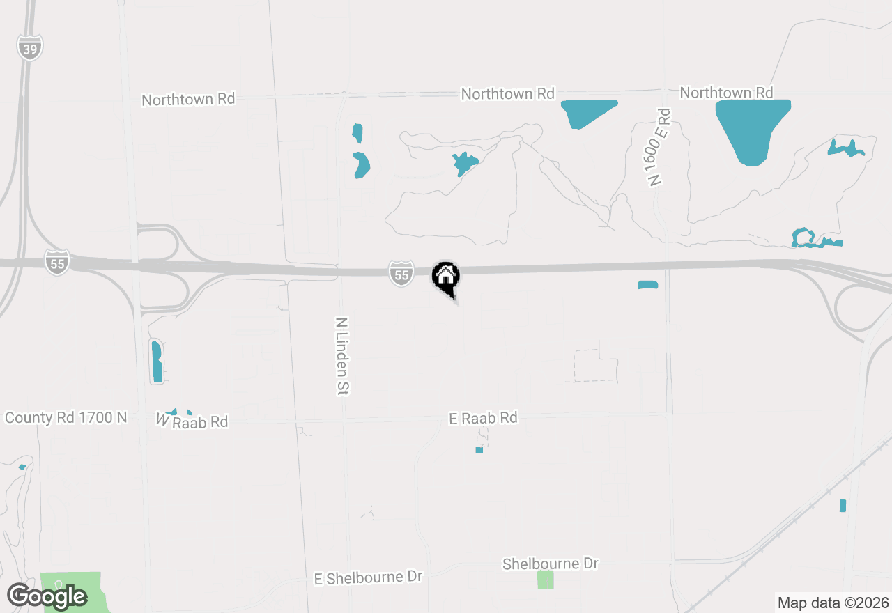 Map of 314 Bobwhite Way, Normal, IL 61761