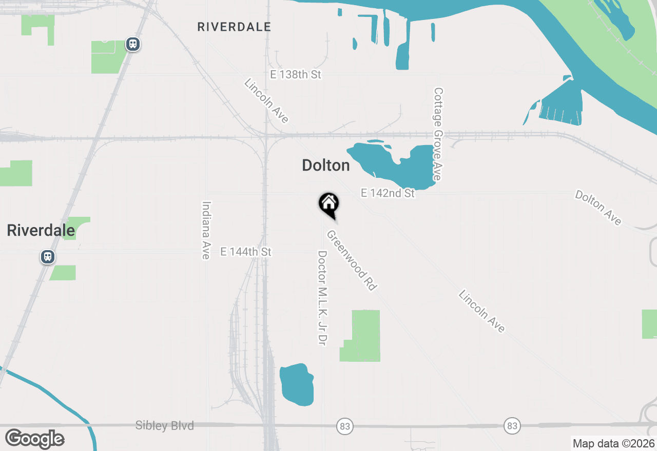 Map of 14255 Greenwood Road, Dolton, IL 60419