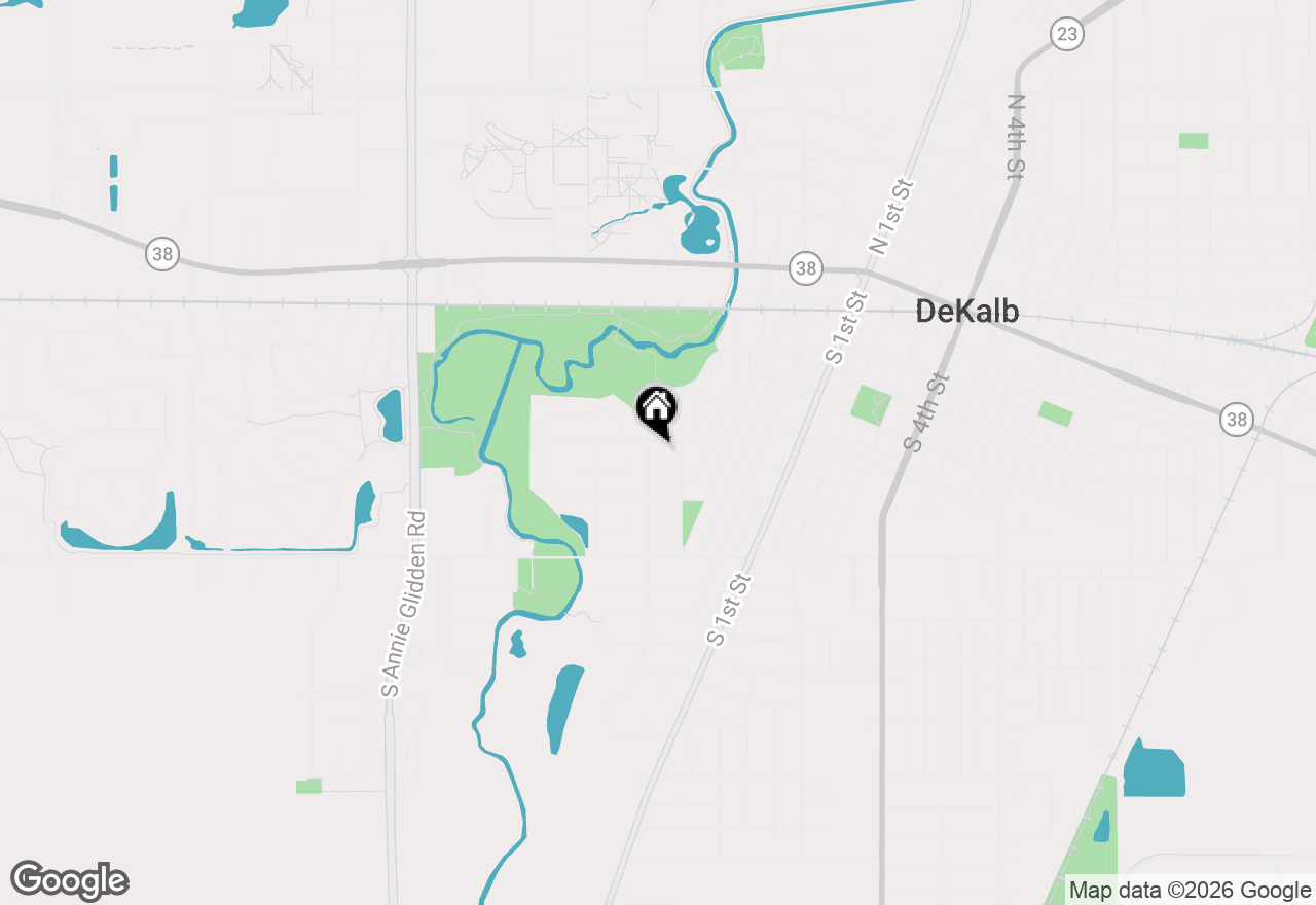 Map of 710 Glidden Avenue, Dekalb, IL 60115