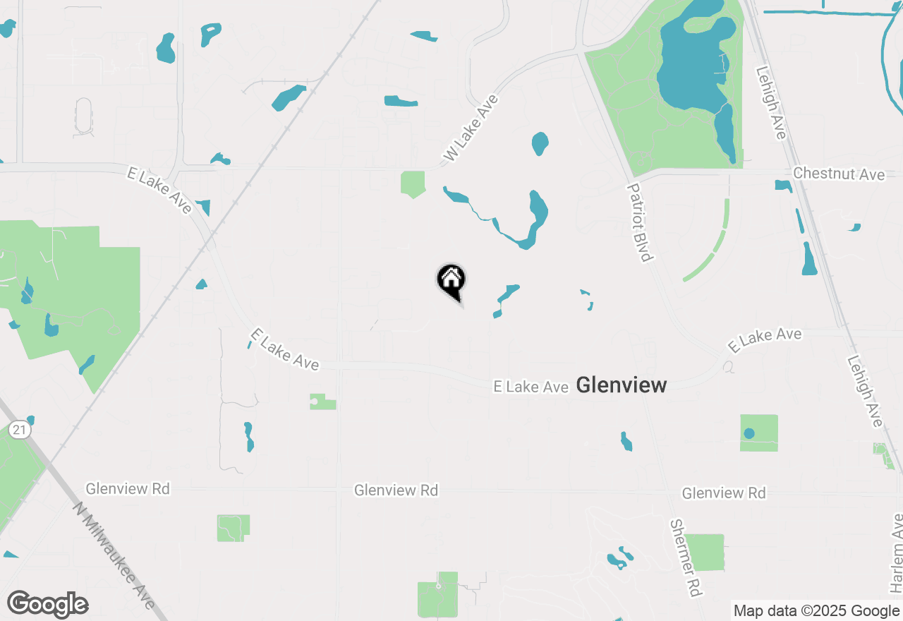 Map of (Address confidential), Glenview, Illinois 60026