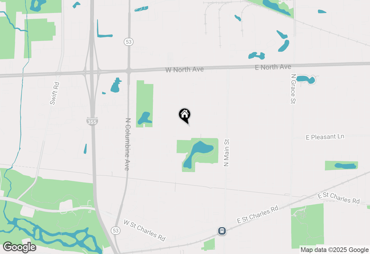 Map of 229 W Berkshire Avenue, Lombard, IL 60148