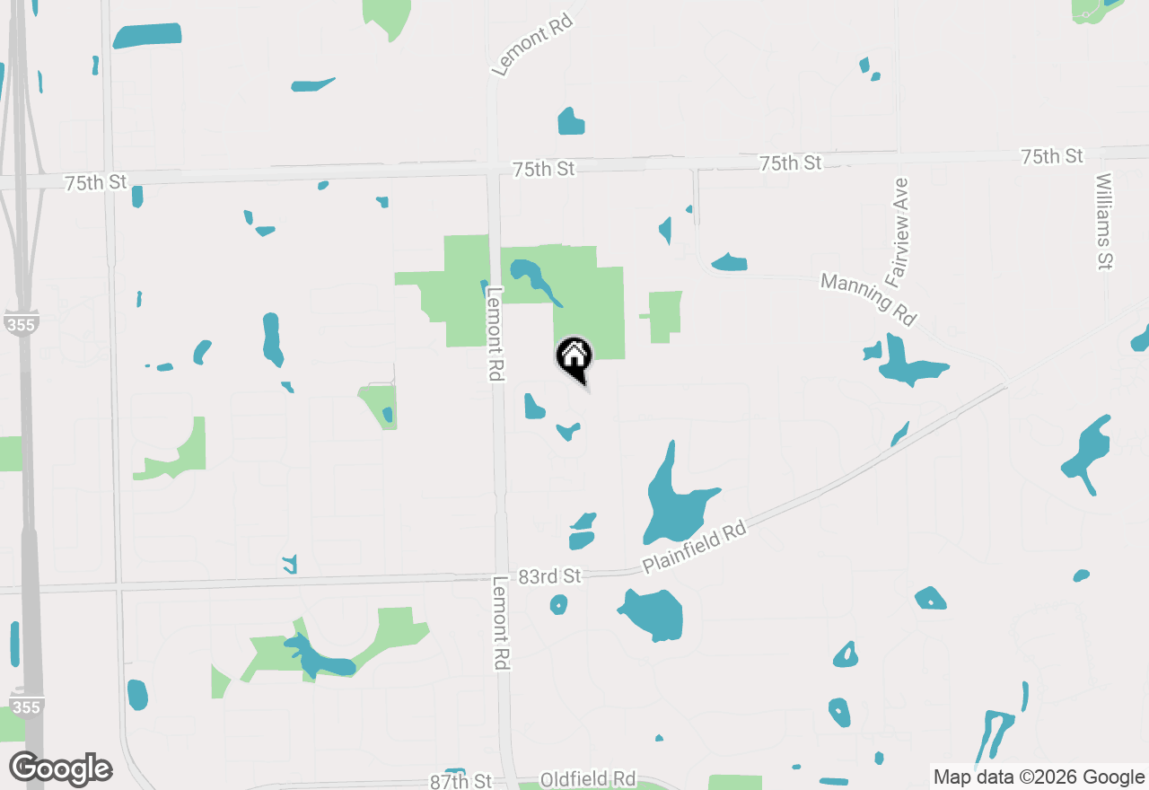 Map of 7917 Windsor Drive, Darien, IL 60561