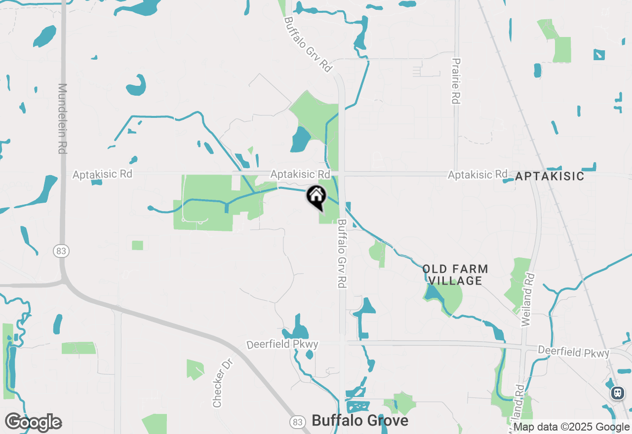 Map of 504 Lyon Drive, Buffalo Grove, IL 60089