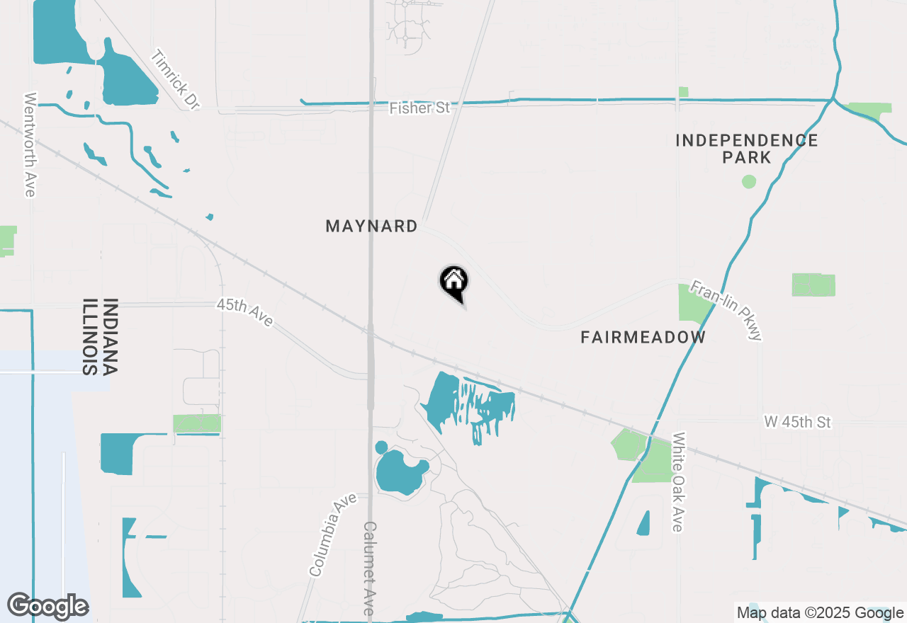 Map of 9412 Oriole Drive, Munster, IN 46321