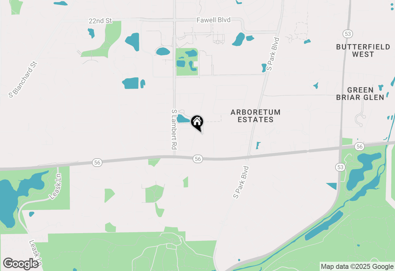 Map of 2S651 Ashley Drive, Glen Ellyn, IL 60137