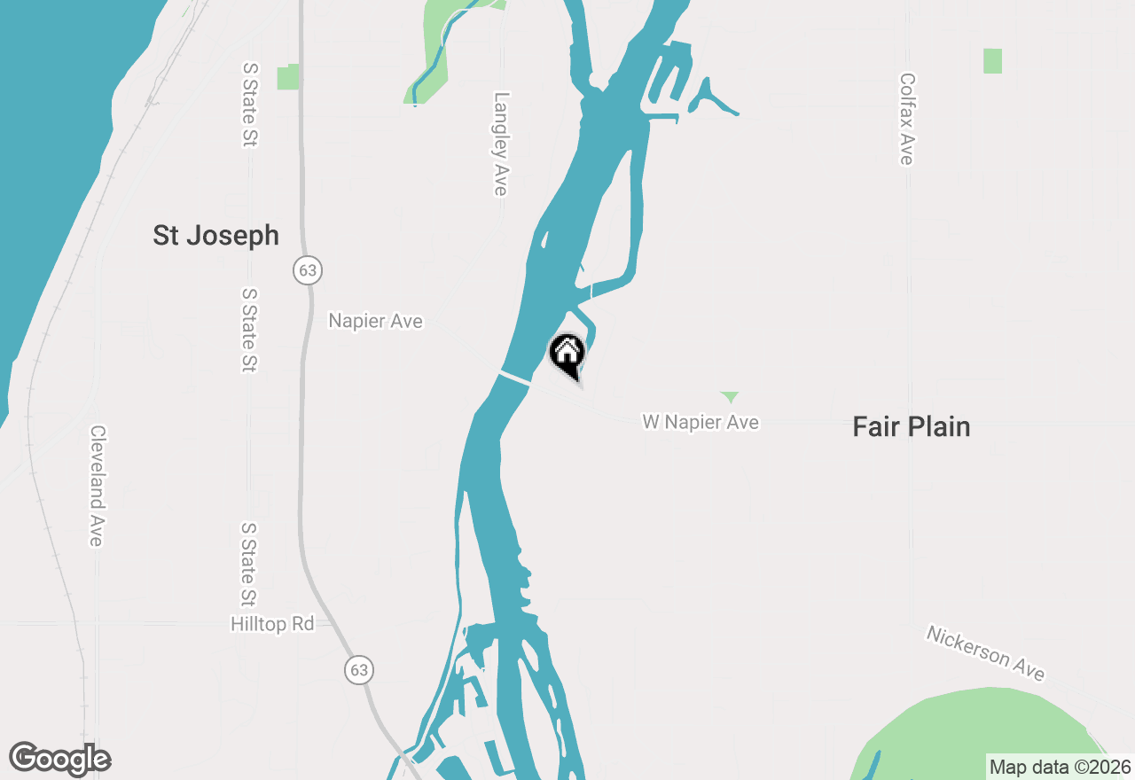 Map of 1538 Moccasin Trail, Benton Harbor, MI 49022