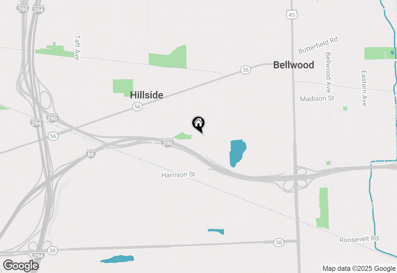 Map of 4528 Clayton Road, Hillside, IL 60162