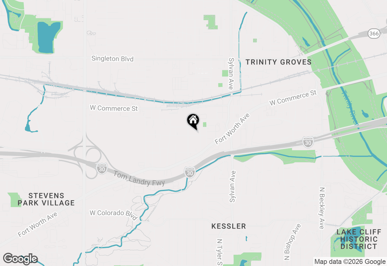 Map of 1223 Walmsley Avenue, Dallas, TX 75208