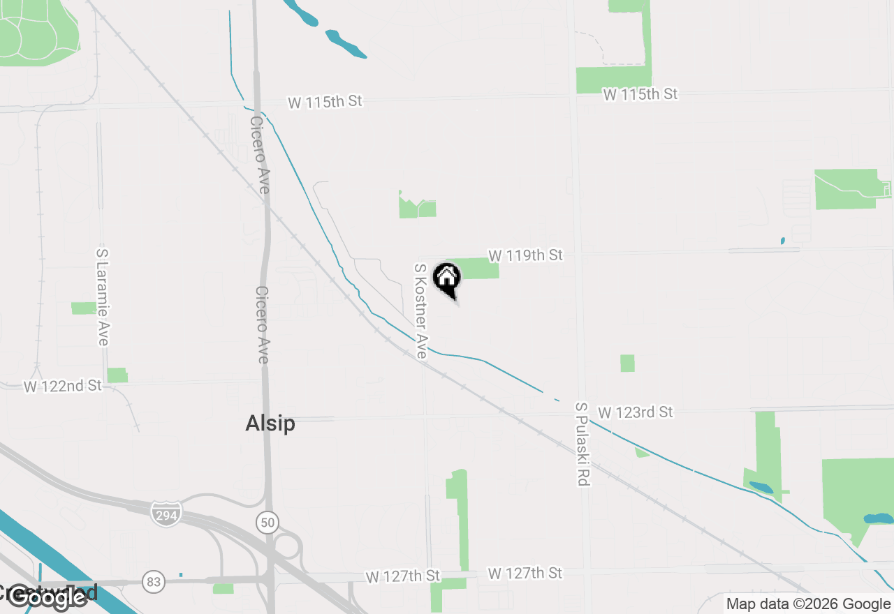 Map of 12016 S Kildare Avenue, Alsip, IL 60803
