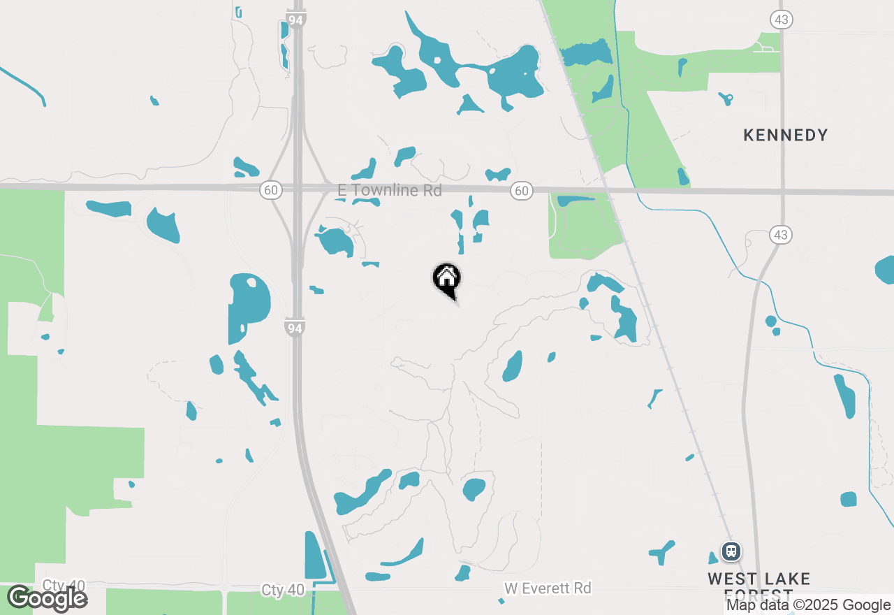 Map of 289 S South Shore Lane, Lake Forest, IL 60045