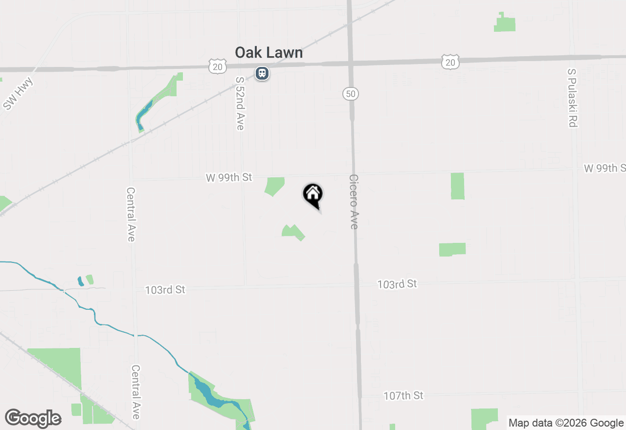 Map of 4949 Paxton Road, Oak Lawn, IL 60453