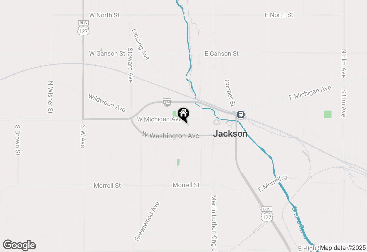 Map of 145 S Jackson Street, Jackson, MI 49201
