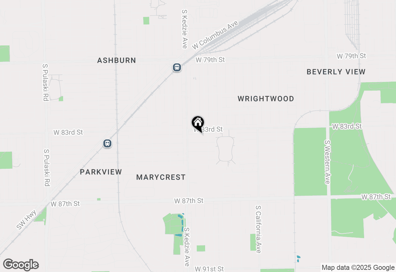 Map of 3134 W 83rd Place, Chicago, IL 60652