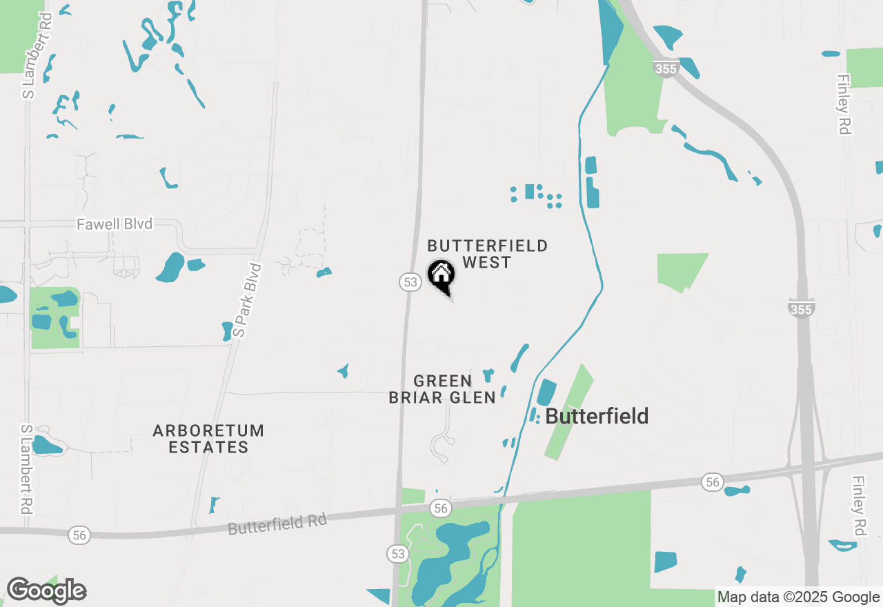 Map of 21W741 Huntington Road, Glen Ellyn, IL 60137