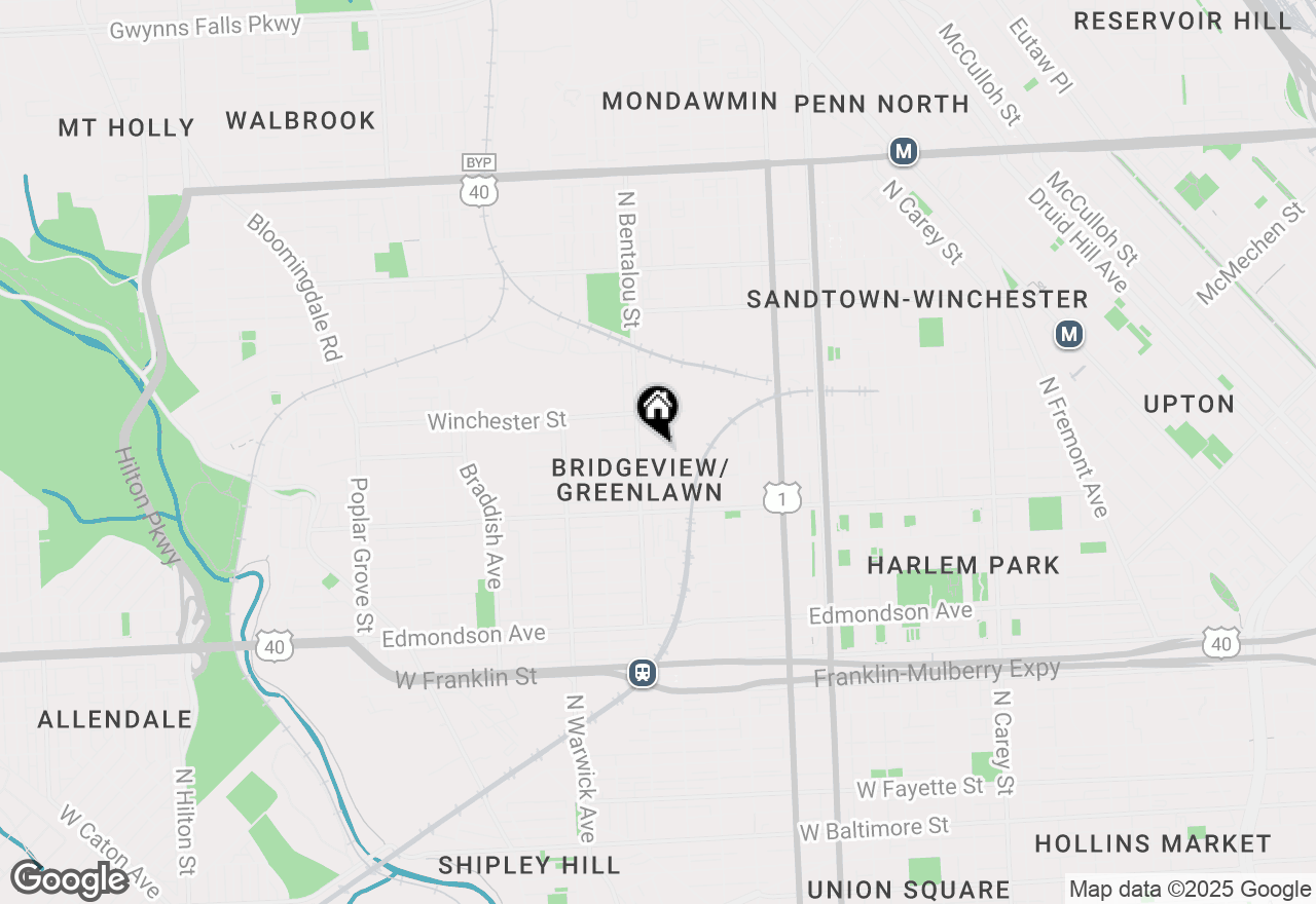 Map of 2217 Riggs Avenue, Baltimore, MD 21216