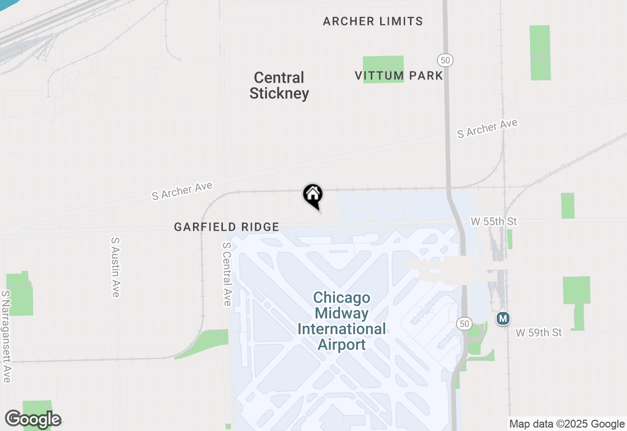 Map of 5439 S Lockwood Avenue #2, Chicago, IL 60638