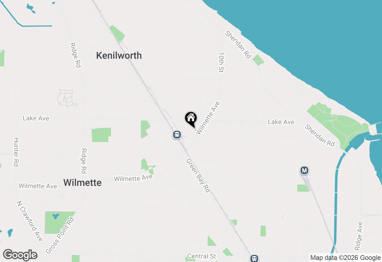 Map of 724 12th Street #203, Wilmette, IL 60091