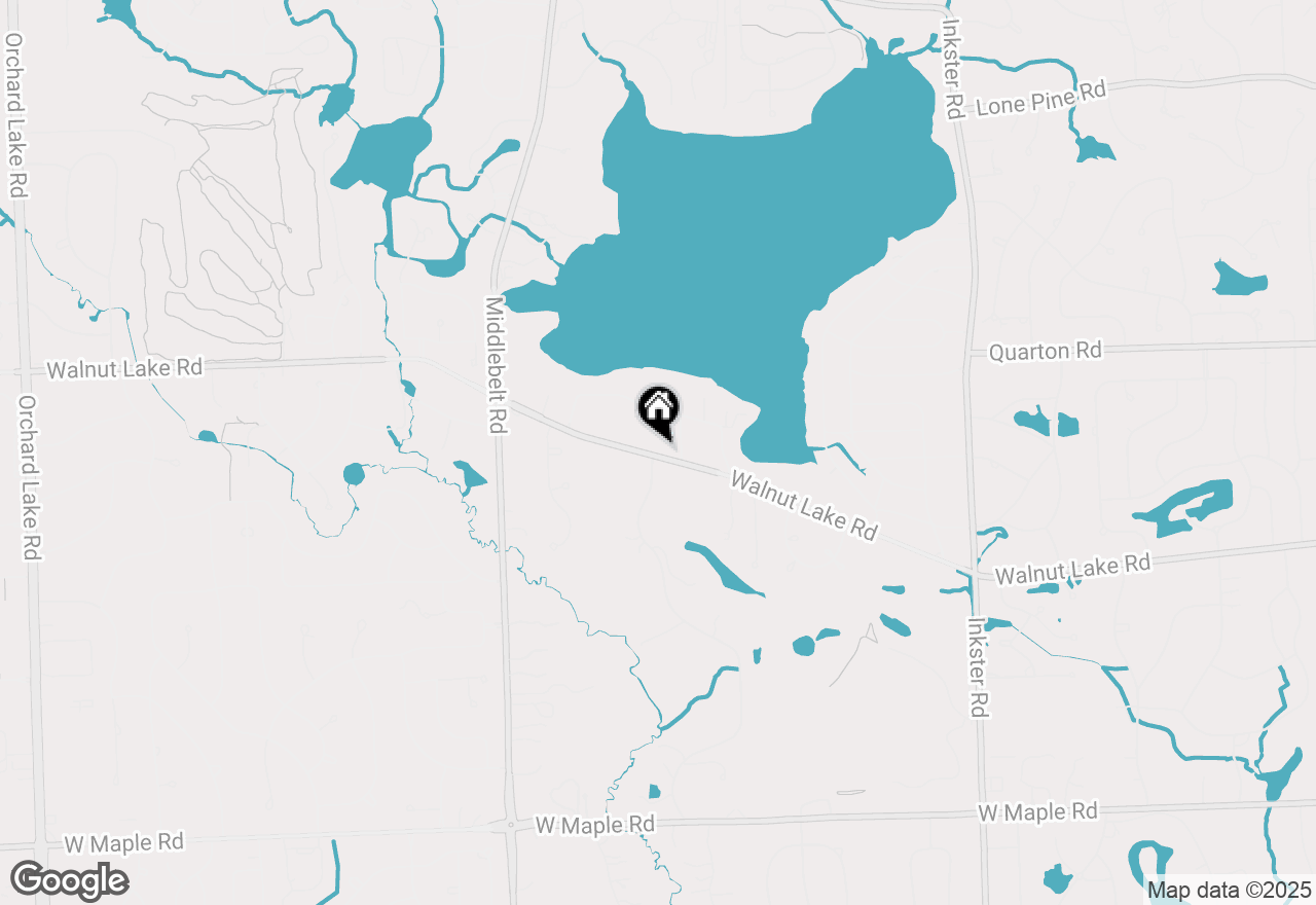 Map of 2682 Walnut Lake Road, West Bloomfield, MI 48323