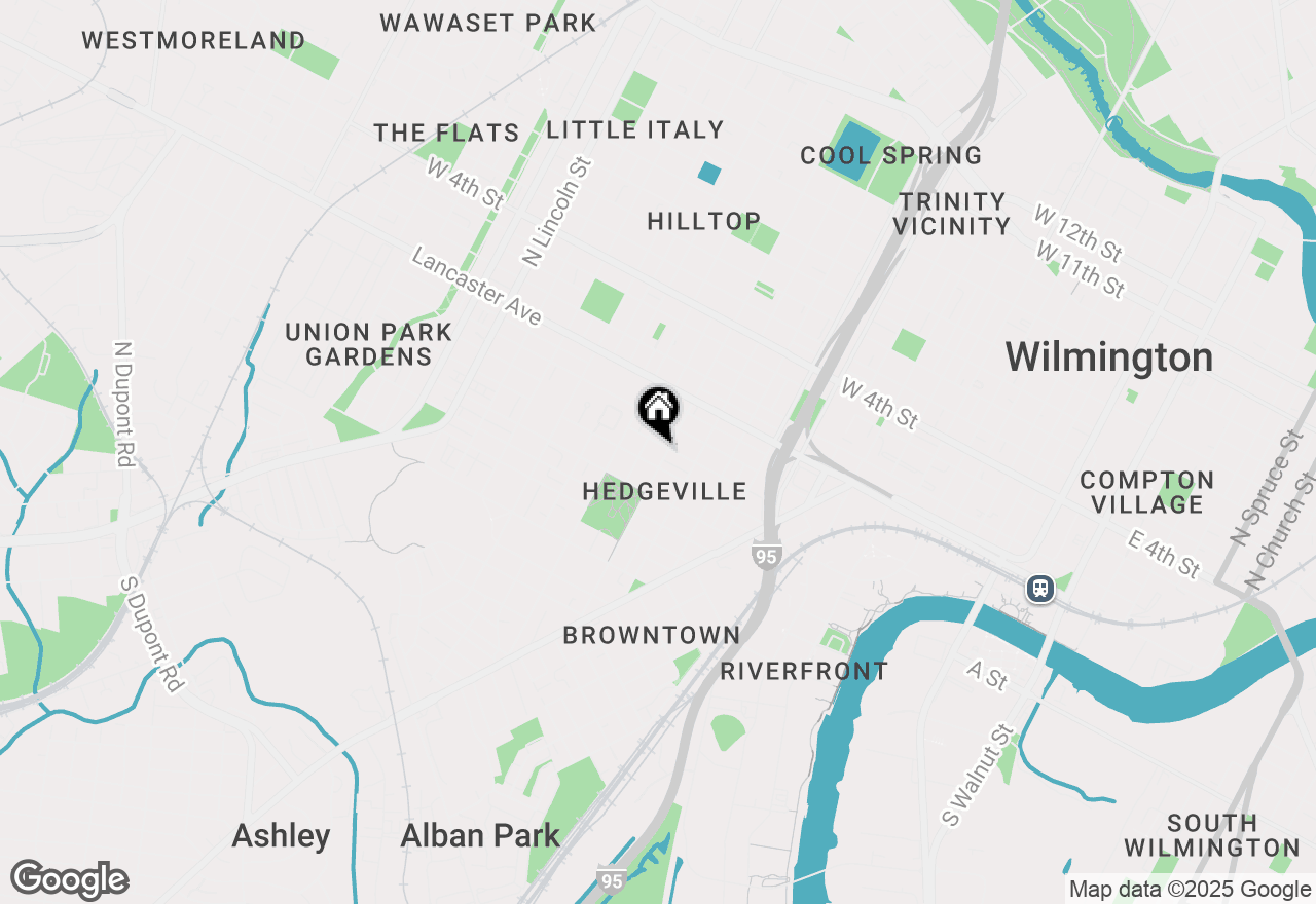 Map of 307 S Franklin Street, Wilmington, DE 19805