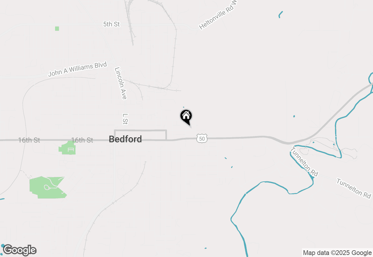 Map of 527 E 15th Street, Bedford, IN 47421