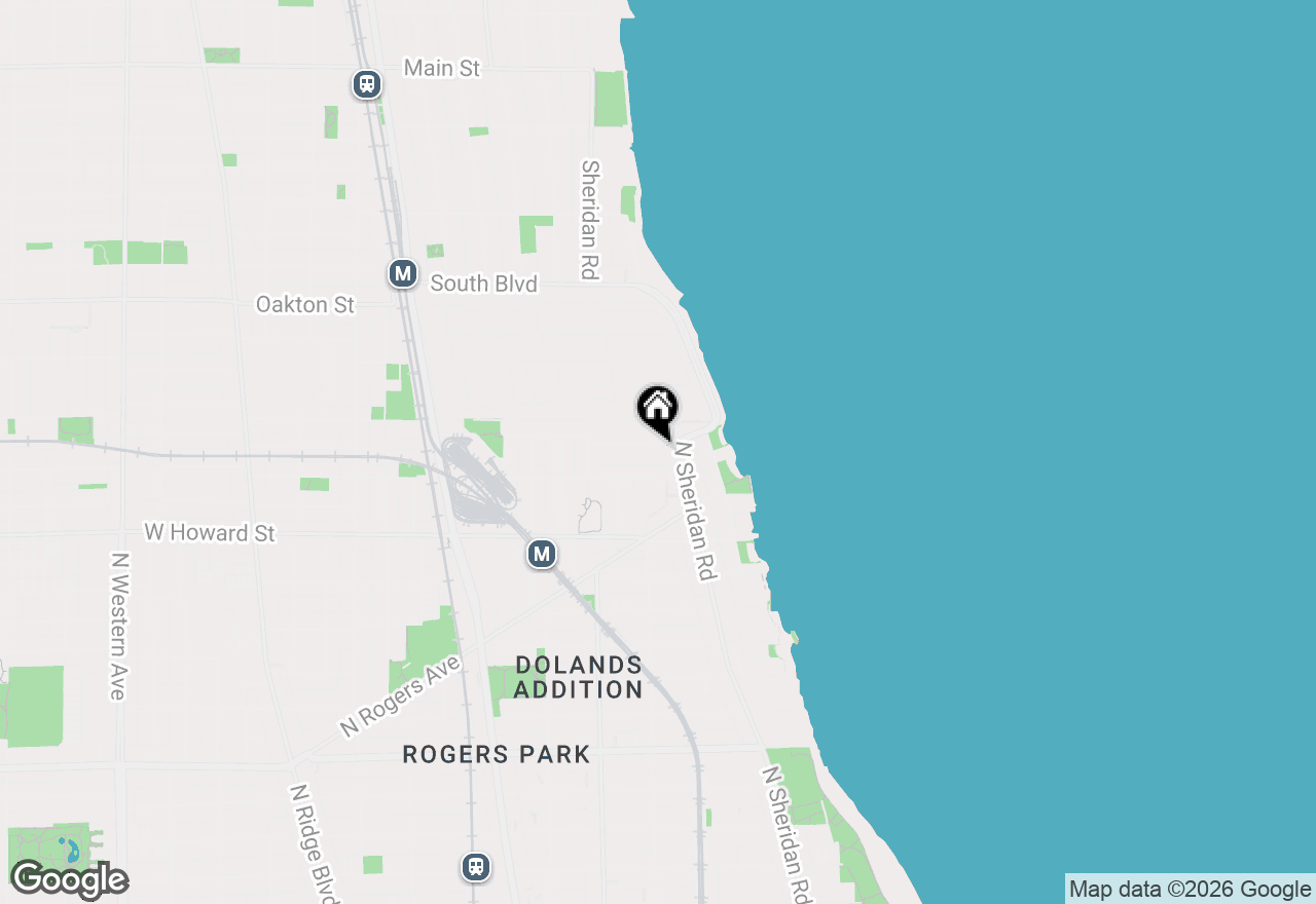 Map of 1421 W Juneway Terrace, Chicago, IL 60626