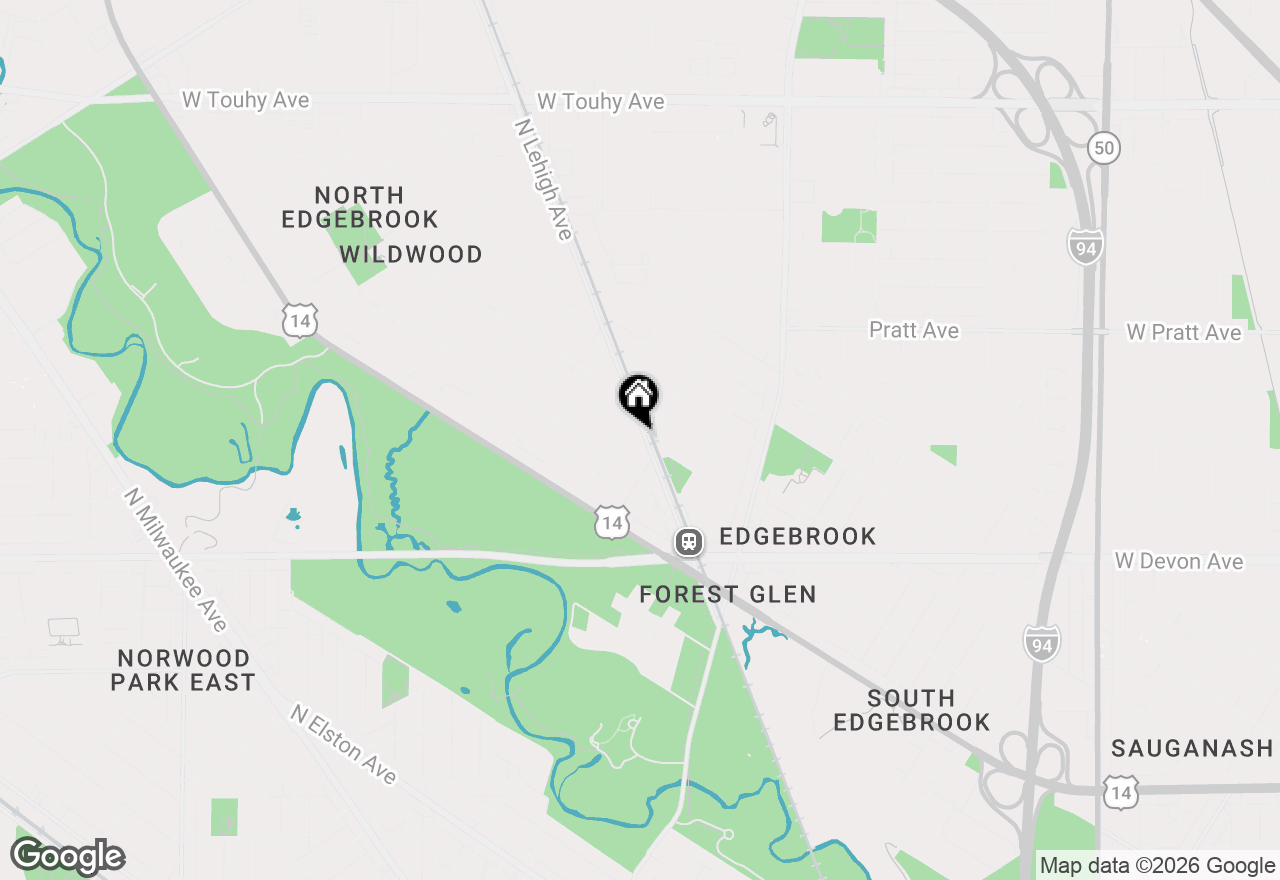 Map of 6600 N Lehigh Avenue, Chicago, IL 60646