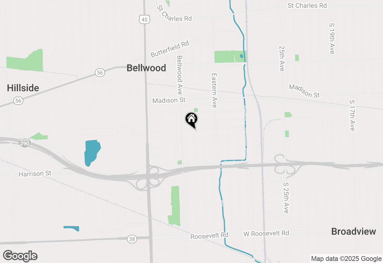 Map of 3519 Jackson Street, Bellwood, IL 60104