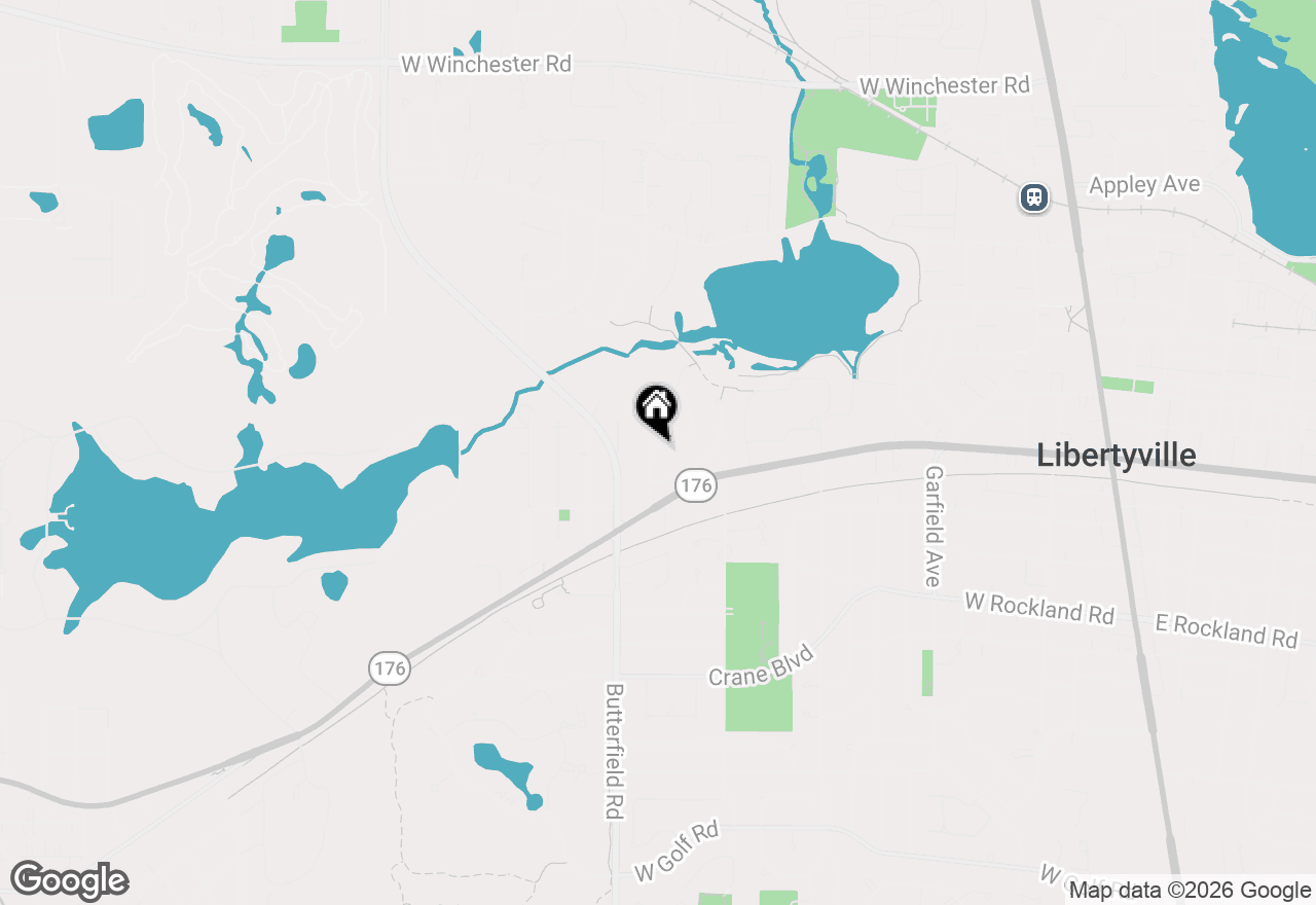 Map of 156 Blueberry Road, Libertyville, IL 60048