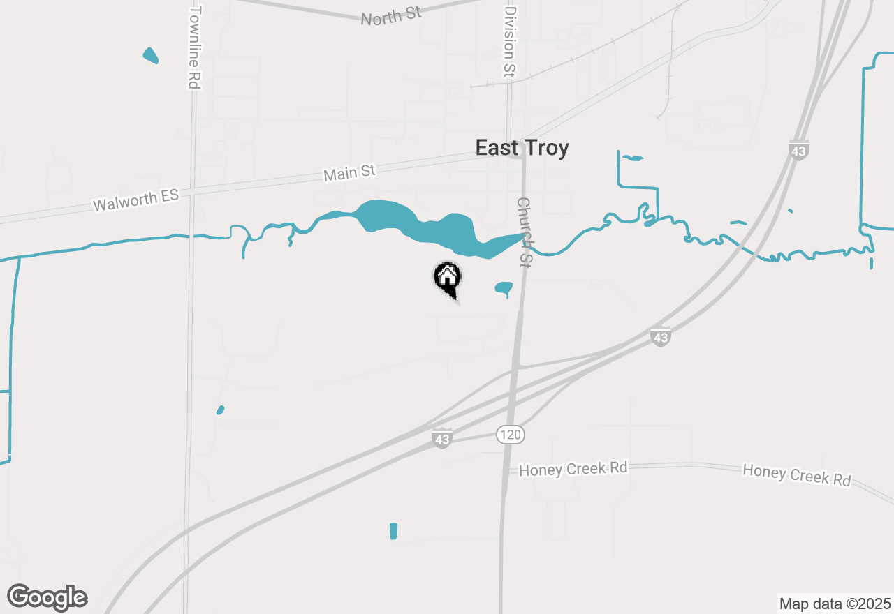 Map of 2988 Mallard Way, East Troy, WI 53120