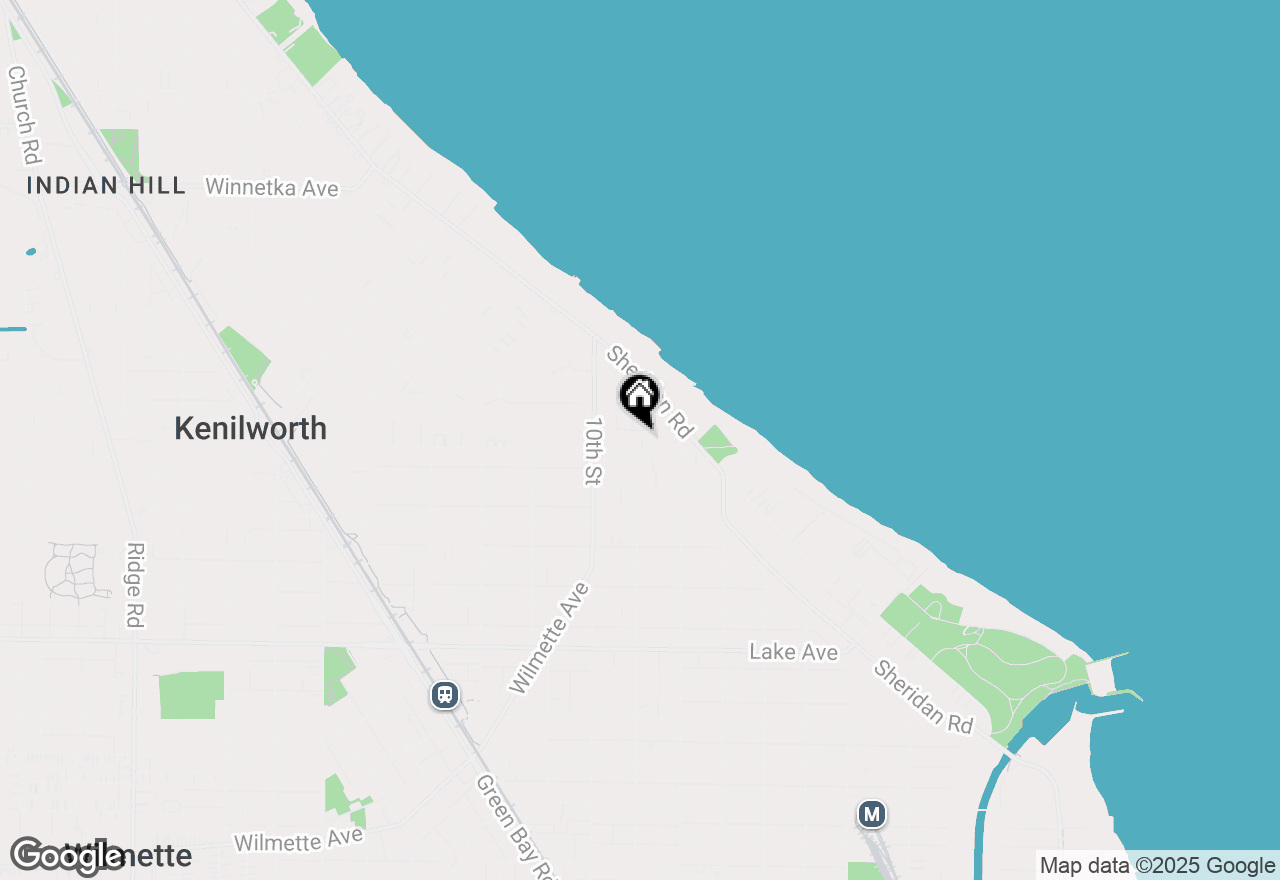 Map of 836 Chestnut Avenue, Wilmette, IL 60091