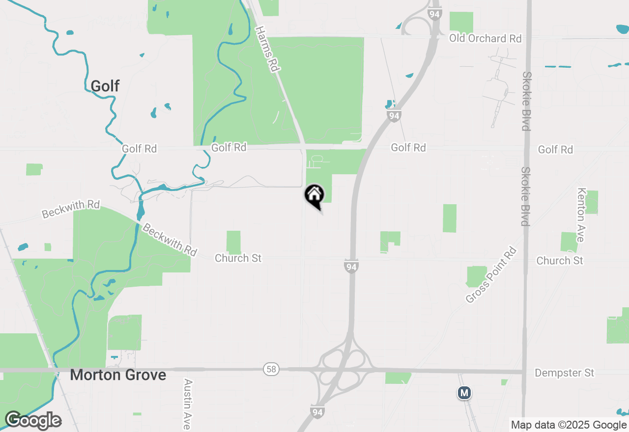 Map of 9324 Luna Avenue N, Morton Grove, IL 60053