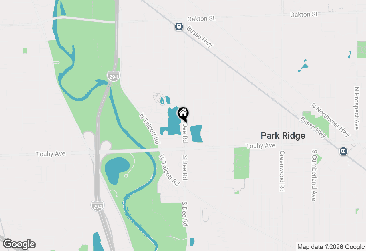 Map of 208 N Dee Road, Park Ridge, IL 60068