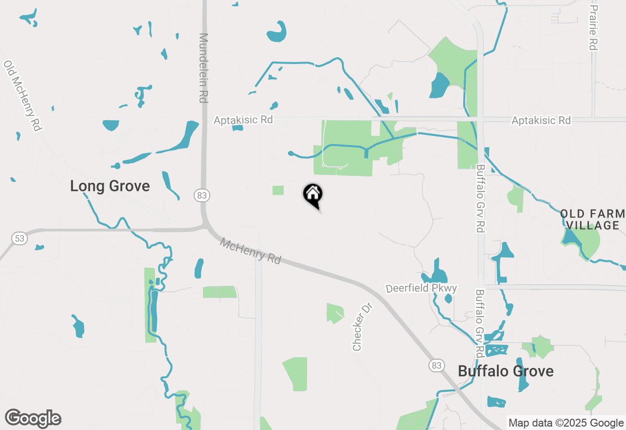 Map of 1336 Larchmont Drive, Buffalo Grove, IL 60089