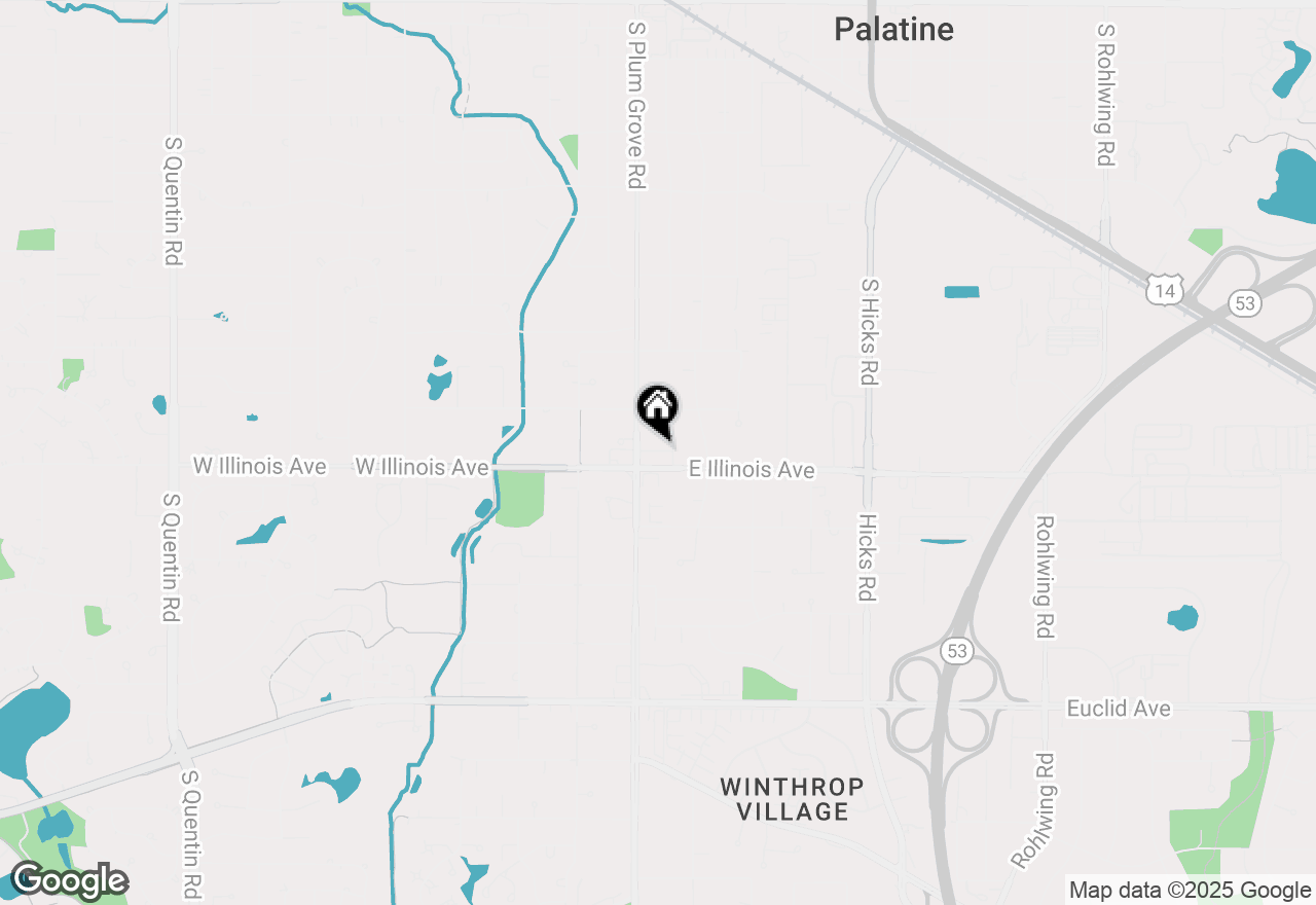 Map of 3 E Orchard Lane #0000, Palatine, IL 60067