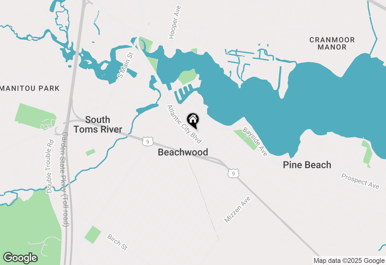 Map of 225 Atlantic City Boulevard, Beachwood, NJ 08722