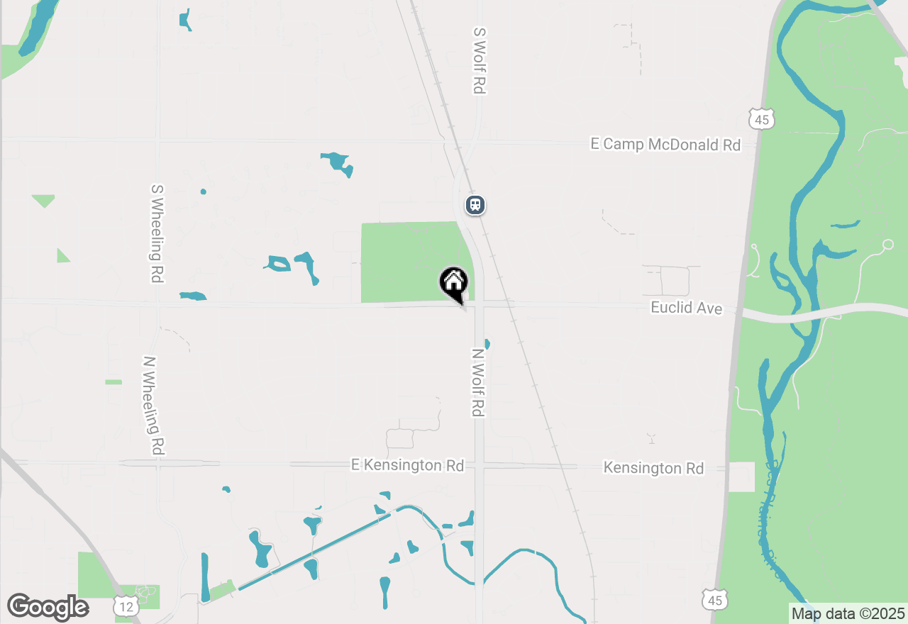 Map of 1622 E Barberry Lane, Mount Prospect, IL 60056