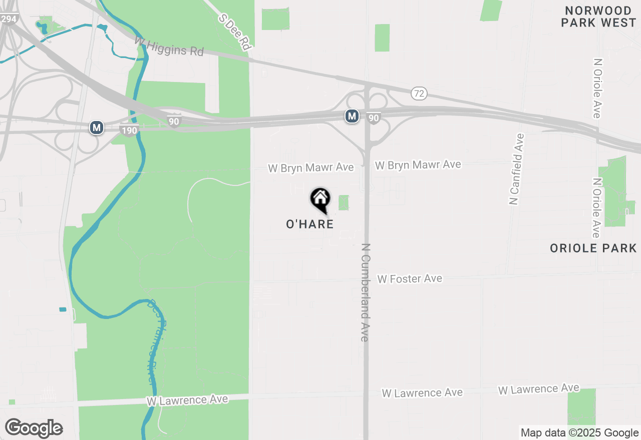 Map of 8546 W Catherine Avenue #P2N, Chicago, IL 60656