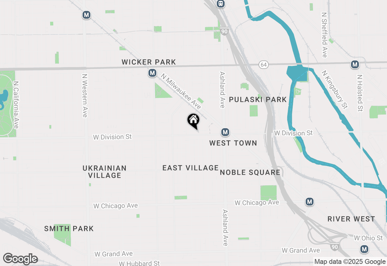 Map of 1746 W Division Street #3, Chicago, IL 60622