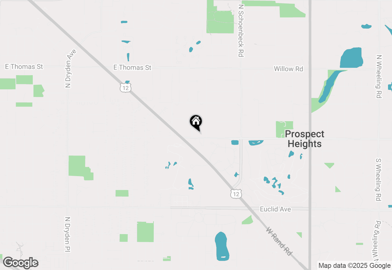 Map of 2424 E Oakton Street #1G, Arlington Heights, IL 60004