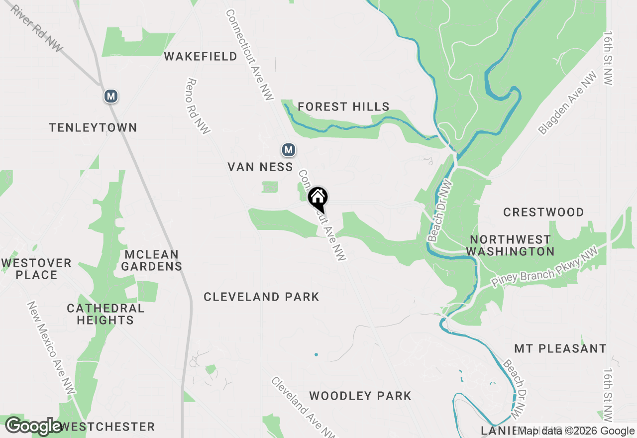 Map of 3900 Connecticut Avenue Nw #202G, Washington, DC 20008