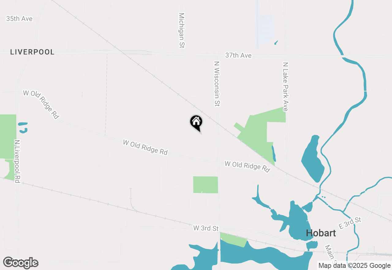 Map of 331 N Delaware Street, Hobart, IN 46342