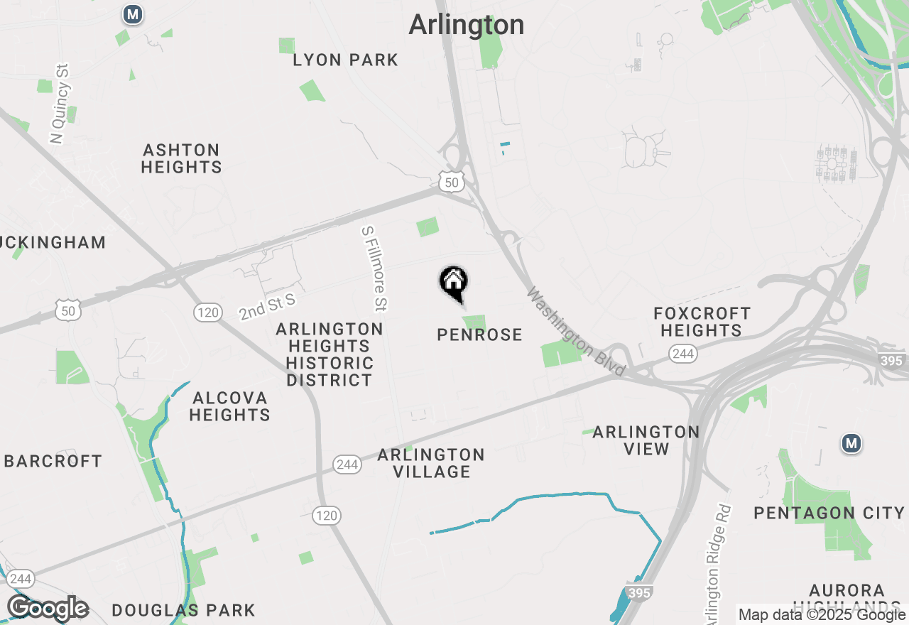 Map of 2301 6th Street S, Arlington, VA 22204