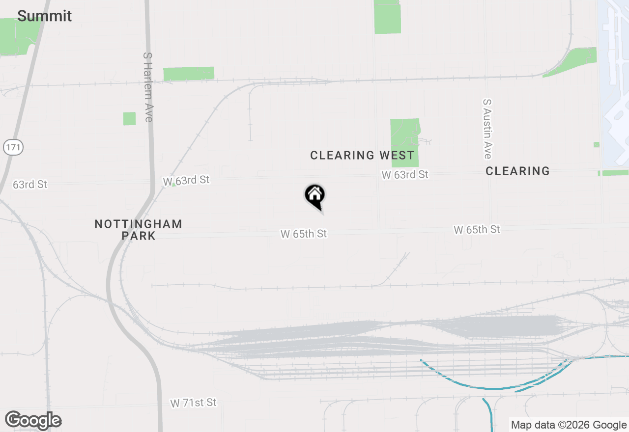 Map of 6616 W 64th Place #1E, Chicago, IL 60638