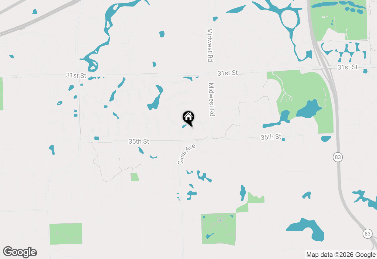 Map of 1719 Midwest Club Parkway, Oak Brook, IL 60523