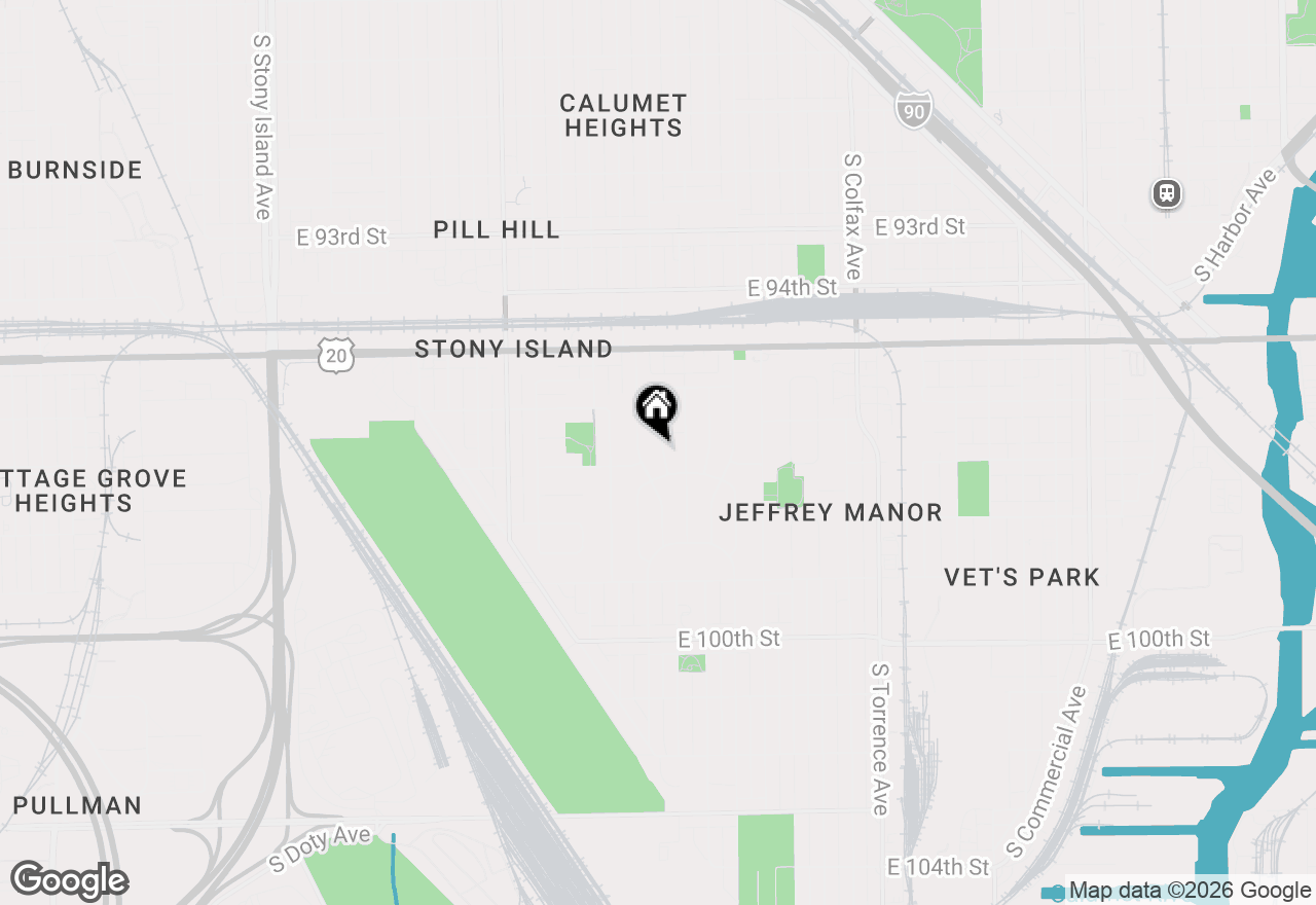 Map of 9668 S Luella Avenue, Chicago, IL 60617