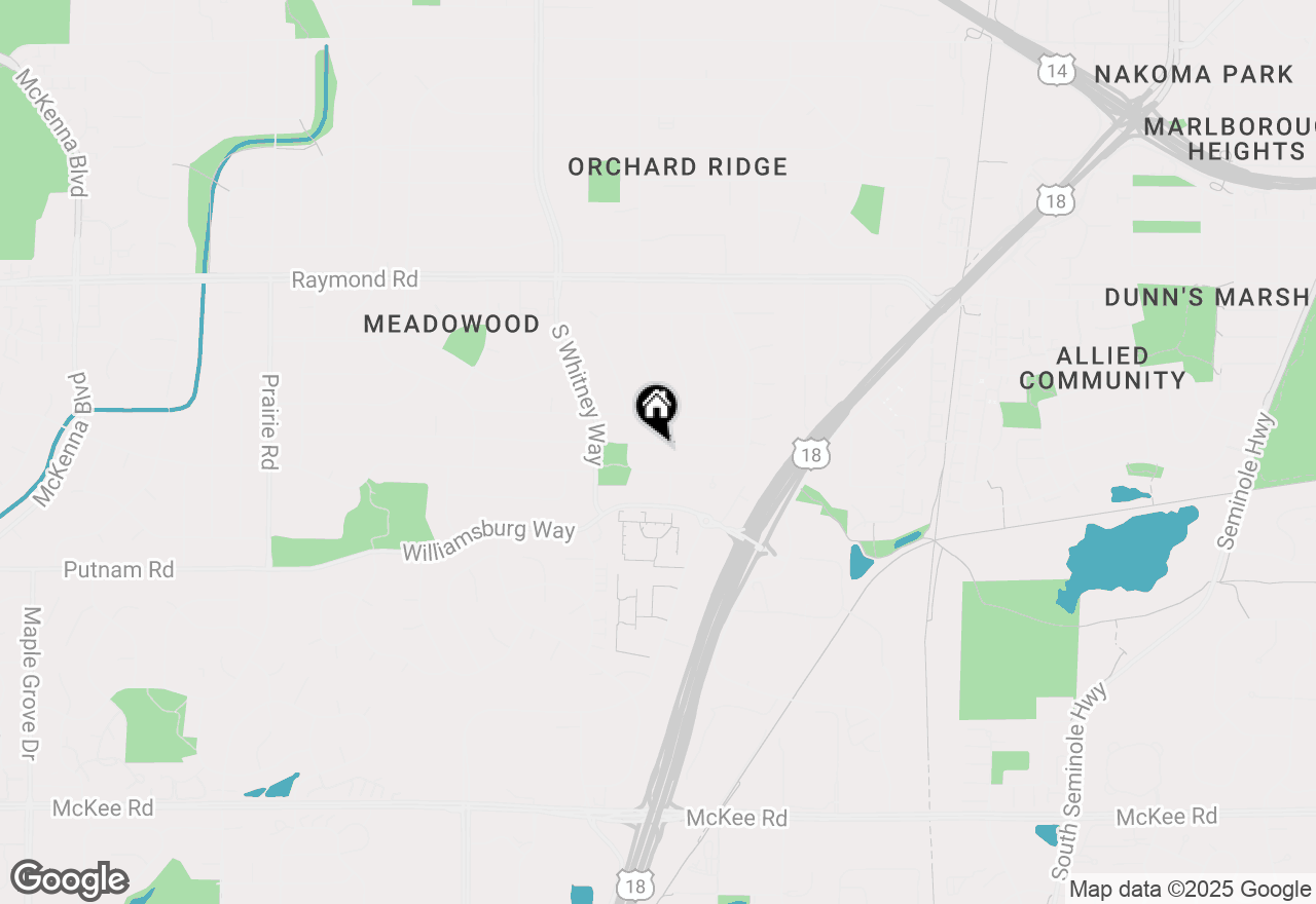 Map of 5409 Meadowood Drive, Fitchburg, WI 53711