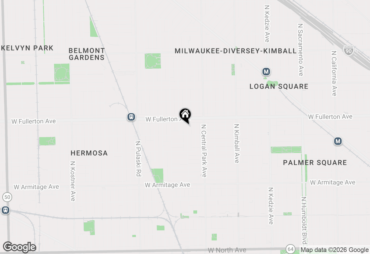 Map of 2328 N Lawndale Avenue, Chicago, IL 60647